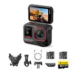 Insta360 Ace Pro 2 Motorcycle Bundle (New Version) -8K Waterproof Action Camera Co-Engineered with Leica, 1/1.3" Sensor, Dual AI Chip, Leading Low Light, Superior Audio, Dual Battery
