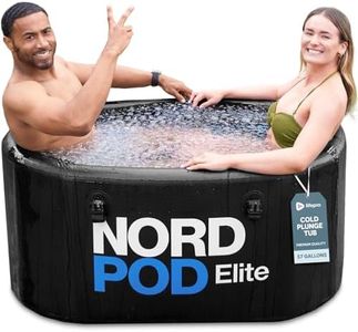 Lifepro Portable Ice Bath Tub for Cold Plunge with Cover & Storage Bag, Durable Plunge Pool for Athletes and Adults, Compact & Travel-Friendly Cold Tub for Outdoor Use, Ideal for Recovery