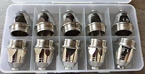 Reboot Plasma Electrode Tip Nozzle 1.5mm 100Amp for P80 Plasma Cutting Torch Consumables Accessory 20PCS