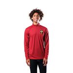 Ultra Game Men's NBA Quarter Zip Long Sleeve Pullover T-Shirt