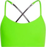 Bleum Active Bra - Comfortable Sports Training & First Bra (14, Lime-Silver, Numeric_14)