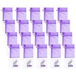 Jagowa 20PCS Lavender Bag Empty Sachets Bag Dried Lavender Flowers Closet Freshener Scents for Drawers Fragrance Purple Sachet