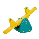 OK Play See Saw for Kids | Ride On Toy | Rocker | Perfect for Home, School & Playground | Indoor Outdoor Games | Easy Assemble | Safe & Fun Activity Toy | Skill Development | 2Years+ | Yellow & Green