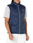 PUMA GOLF Mens Cloudspun Wrmlbl Vest, Navy Blazer, X-Large