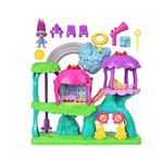 Imaginext DreamWorks Trolls Musical Toy Playset, Lights & Sounds Rainbow Treehouse with Poppy Figure & 7 Play Pieces for Preschool Kids, HML49