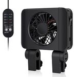 hygger Aquarium Chillers Fan, Fish Tank Cooling Fan,Quiet Aquarium Cooling Fan Equipment with Adjustable Speed Controller, Suitable for Up to 30cm Freshwater Saltwater Tanks(1-Fan Head)