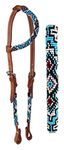 PRORIDER Horse Show Bridle Western Leather Headstall 79RT08HA