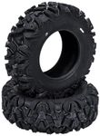 Set of 2 ATV/UTV Tire 25x8-12 Tires, 6 PR 43F Load/Speed Index All Terrain Off-Road Tubeless Tires