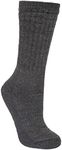 Trespass Men Stroller Warm Socks - Black Marl, Size 4/7