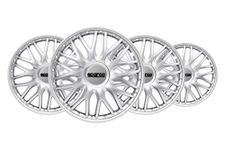 Sparco SPC1496SV Set Wheel Covers Roma 14-inch Silver