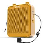 Portable Voice Amplifier, Giecy Bluetooth 30W 2800mAh Rechargeable PA System Speaker for Multiple Locations, Classroom, Meetings and Outdoors (Yellow)