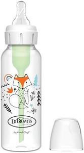 Dr. Brown's Biberon Estandar 250 ml PP Zorro Options+0 meses