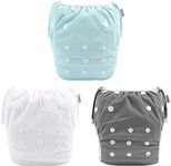 ALVABABY Baby Swim Diapers 3pcs One