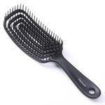 Midazzle Premium Gradient Black 3D Hair Brush (India's Fastest Growing Hair Brush Brand) For Men & Women | All Hair Types (MDHB00015)