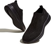 LUCKY STEP Women's Rhinestone Mesh 