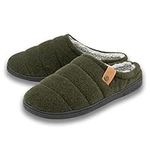 DUNLOP Mens Finlay Mule Slippers MTO - Khaki - UK 10