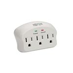 Tripp Lite 3 Outlet Portable Surge Protector/Suppressor, Wall Mount Direct Plug-in, 5K Insurance (SK3-0)