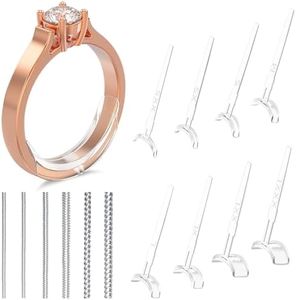 Haiou 14 Pack Ring Size Adjuster for Loose Rings, 14 Size Silicone Resizer Invisible Ring Spacer Fit for Women and Men's Different Band Widths
