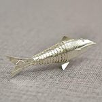 GoldGiftIdeas Pure Silver Fish for Pooja, Silver Fish for Vastu, Silver Pooja Items for Home, Silver Gift Items, Silver Fish for Puja, Housewarming Gift with Potli Bag