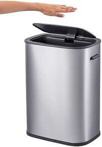 Automatic Motion Sensor Trash Can with Lid, 14.5 Gallon Touchless Trash Bin, 55L Garbage Can Wastebasket for Kitchen, Office, Bedroom, Living Room