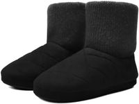 KuaiLu Mens Knitted Slipper Boots W