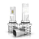 NATGIC HB4 9006 LED Fog Light Bulbs Hight Power 55W Super Bright CanBus Error Free Daytime Running Light Driving Lamp 3200LM & 6500K Xenon White DC 9V - 32V - 2 Yr Warranty (Pack of 2)