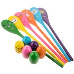 Mr. Pen- Egg and Spoon Race Game Set, 6 Eggs and 6 Spoons, Easter Party Games for Kids, Easter Egg Hunt Games, Halloween Egg and Spoon Race Game Set, Egg and Spoon Relay Race Games for Kids