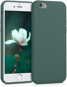 kwmobile Housse Compatible avec Apple iPhone 6 / 6S Coque - Housse de téléphone Protection Souple en Silicone - Bleu Vert