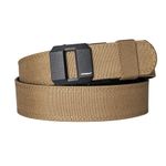 IDOGEAR Tactical Gun Belt 1.5 '' EDC Stiff Heavy Duty Belts 38mm Nylon Utility Harness Ratchet Belt Reinforced for Concealed Carry (Brown, Medium)