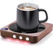 MQFORU Chauffe Tasses，Chauffe Café de Bureau avec Affichage de la Température, Arrêt Automatique 2-12H, Chauffe-Bougies Intelligent，Conservez Les Boissons Meilleur goût Chauffe-Tasses à Café