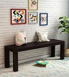 AASALIYA Solid Sheesham Wood 2 Seater Bench for Living & Dining Room | Wooden Bed Bench for Drawing Room Home | Bench for Balcony Sitting | Sofa Couch for Hall | Rosewood, Walnut