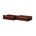 Atlantic Furniture Raised Panel Storage Drawers in Antique Walnut - Twin/Full