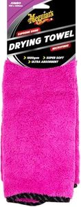 Meguiar's Jumbo Supreme Shine Drying Towel - Super Absorbent, Microfibre Cleaning and Detailing Cloth for Cars - Reusable and Machine Washable Best Car Drying Towels - 70 cm x 40 cm