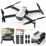 Holy Stone FPV Drone with 1080P HD Camera for Kids and Adults, HS280D Foldable RC Quadcopter with Brushless Motor, Optical Flow, Tap Fly, Voice Control, Gesture Selfie, 2 Modular Batteries