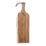Picnic TIME Disney Pixar Ratatouille Artisan 24" Acacia Charcuterie Board with Raw Wood Edge, Cheese Board, Serving Platter, (Acacia Wood)