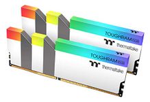 Thermaltake TOUGHRAM RGB White DDR4 4400MHz 16GB (8GB x 2) 16.8 Million Color RGB Alexa/Razer Chroma/5V Motherboard Syncable RGB Memory R022D408GX2-4400C19A