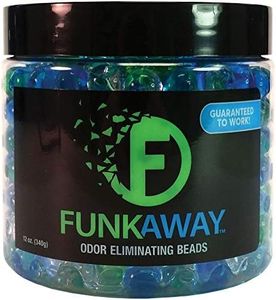 FunkAway Odor Eliminating Beads, 12 oz., Supercharged Odor Absorbing Beads for the House, Car or Gym, Eliminate Smoke, Pet and Bathroom Odors for Long-Lasting Results