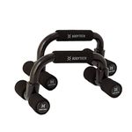 BODYTECH Push up Bars Strength Training with Foam Grip & Non-Slip handling. Load Capacity 220 lbs Black Color