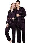 Bella Babe by SK Luxury Night Suit Set for Couples (Men M Women S, Purple)