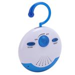 Waterproof Shower Radio, Mini Portable FM Shower Radio Built in Speaker and Antenna, Long Battery Life Portable FM Radio Speakers for Bathroom Kitchen Outdoor Use