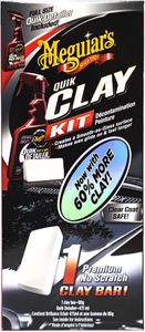 Meguiar's Quik Clay Bar Starter Kit – 80g Clay & 473ml Detailer