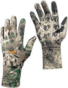 WOLFHUNT Lightweight Camouflage Hunting Gloves, Men/Women Anti-Slip Camo Archery Gloves for Hunting, Camo MP, XL/XXL