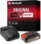 Einhell 18V 2.5Ah Lithium-Ion Battery and Charger Set, Power X-Change Battery Starter Kit, Universally Compatible With All Einhell PXC Power Tools And Garden Machines, Packaging May Vary