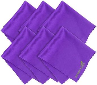 Screen Mom Screen Cleaner Purple Microfiber Cloths (6-Pack) - Microfiber Screens Cleaner Cloths, TV Cleaning Cloth for Electronic Cleaners, Laptop, Computer & Car Screens Cleaning Kit, TV Cleaners