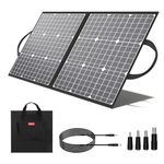 GOFORT 100W 18V Portable Solar Panel, Foldable Solar Charger with 5V USB, QC 3.0, DC Output, Compatible with Solar Generator Power Station Phones Laptops Tablet for Outdoor Camping RV