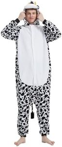Sokotocy Animal Onesie Adult Unisex One-Piece Pajamas Cosplay Costume For Men Women, Grey, Large