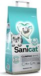 Sanicat - White - Fragrance Free ultra clumping cat litter | Made of natural minerals with guaranteed odour control | Absorbs moisture and makes cleaning easier | 10 L capacity