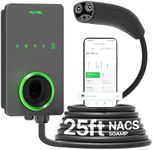 Autel Home Smart Level 2 EV Charger NACS, Up to 50Amp, Hardwired 240V EV Charger, Indoor/Outdoor Car Charging Station, Flexible 25-Foot Cable, Compatible with Tesla