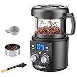 CAFEMASY Home Coffee Bean Roaster Machine with Timing Roasting Heating and Air Fan Setting for Home Use Air Coffee Roaster