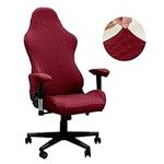 BIETYONE Gaming Chair Covers Stretchable Computer Chair Cover Office Chair Removable Washable Slipcovers for Armchair Game Chair Computer Boss Chair,Wine Red